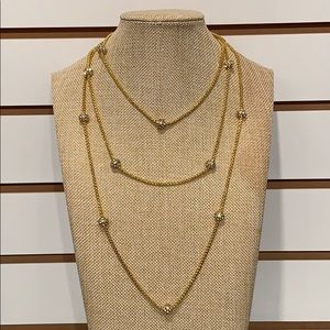 Jeweled layering necklace